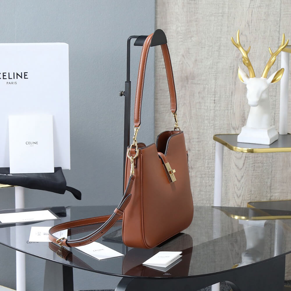 Ce1i*e SMALL CAMILLE 16 SOFT BAG IN SMOOTH CALFSKIN(HIGH-END GRADE)