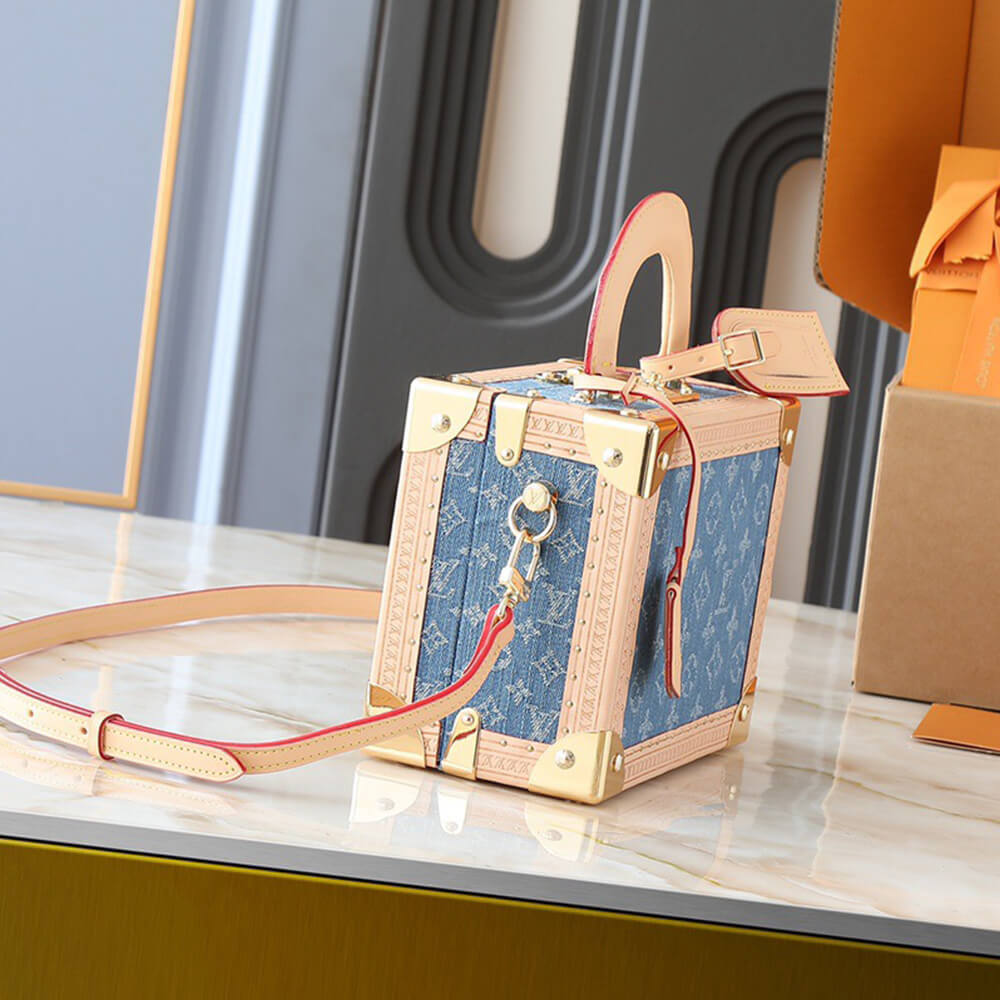 lv petite valise De*1m bleu