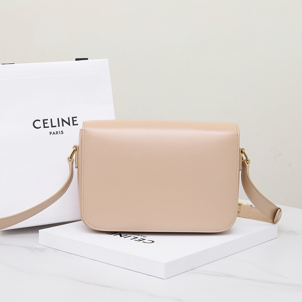 Ce1i*e CLASSIQUE TRIOMPHE BAG in shiny calfskin(HIGH-END GRADE)