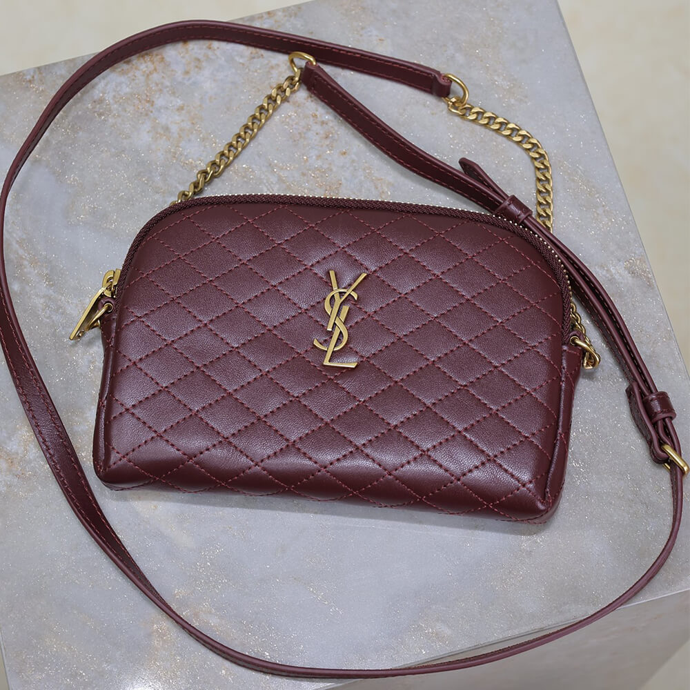 Y51 Gaby zipped pouch in quilted lambskin(HIGH-END)