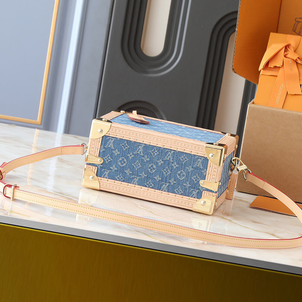 lv petite valise De*1m bleu