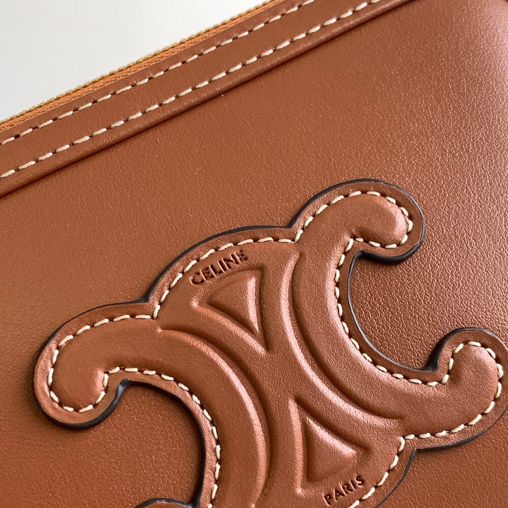 Ce1i*e Clutch on Chain Cuir triomphe IN smooth calfskin(High-end Grade)