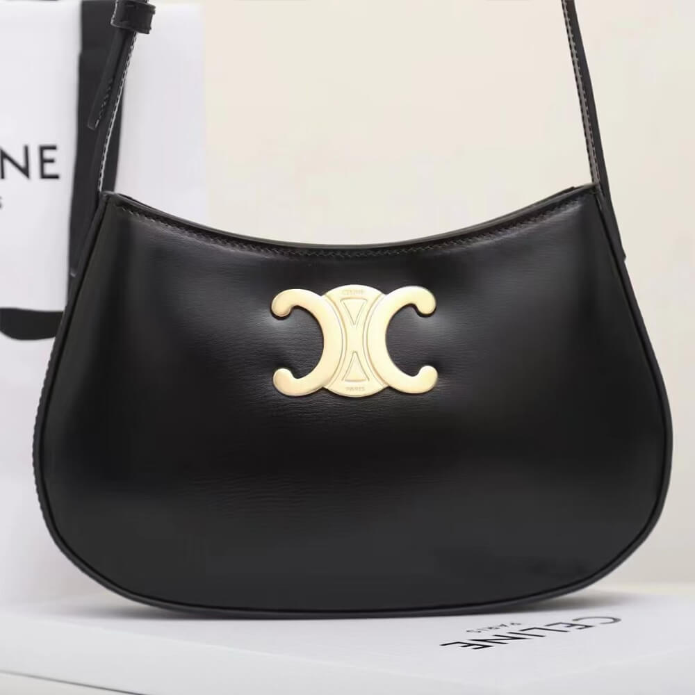 Ce1i*e MEDIUM TILLY BAG in shiny calfskin