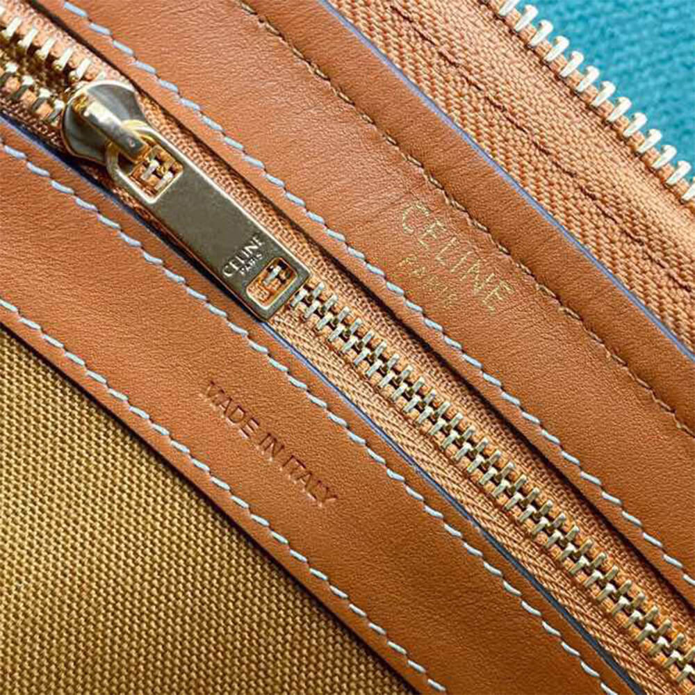 Ce1i*e Large Boston IN Triomphe Canvas and calfskin