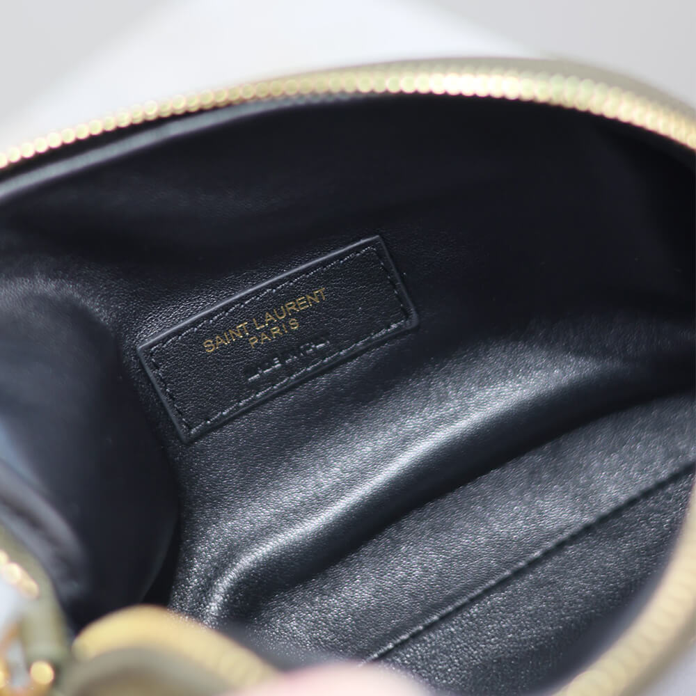 Y51 Gaby zipped pouch in quilted lambskin