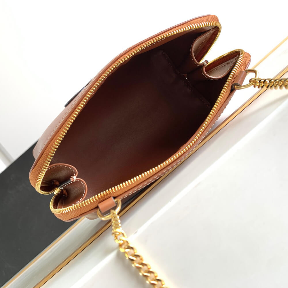 Ce1i*e Clutch on Chain Cuir triomphe IN smooth calfskin(High-end Grade)