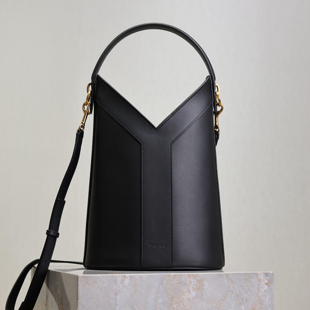 Y51 Y top-handle bucket in leather(HIGH-END GRADE)