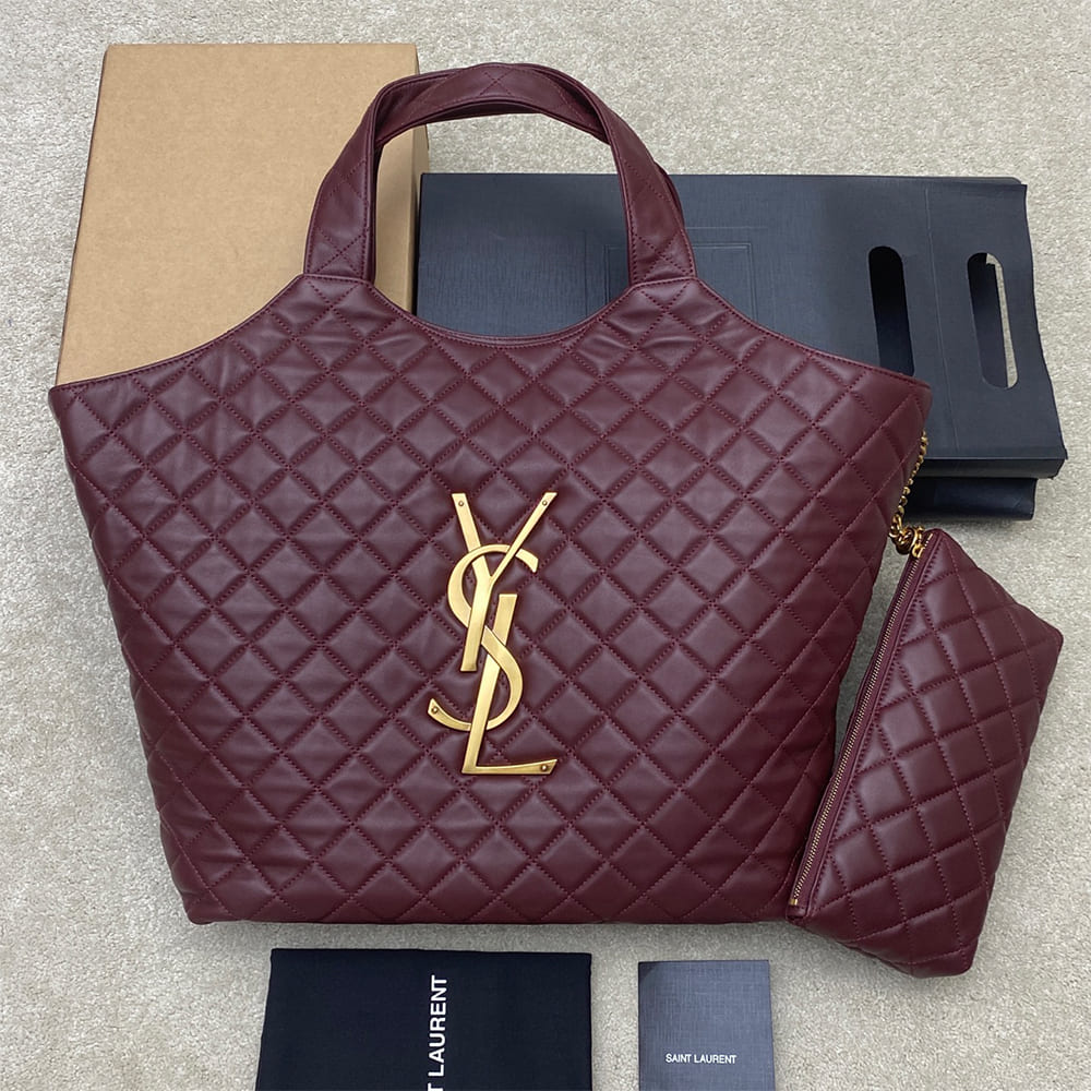 Y51 ICARE MAXI SHOPPING BAG IN QUILTED LAMBSKIN(HIGH-END GRADE)