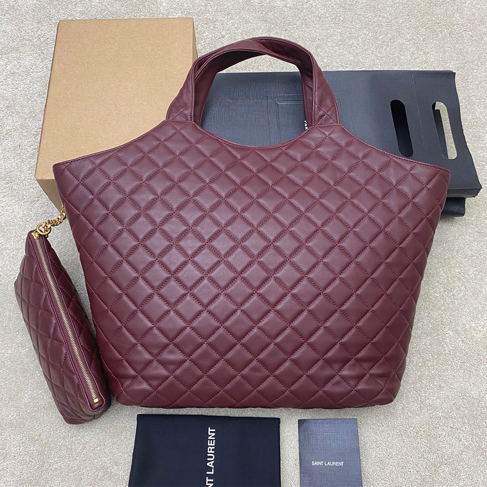 Y51 ICARE MAXI SHOPPING BAG IN QUILTED LAMBSKIN(HIGH-END GRADE)