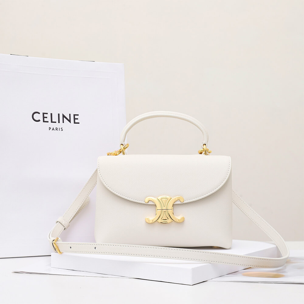 Ce1i*e TEEN NINO BAG IN TRIOMPHE CANVAS(HIGH-END GRADE)