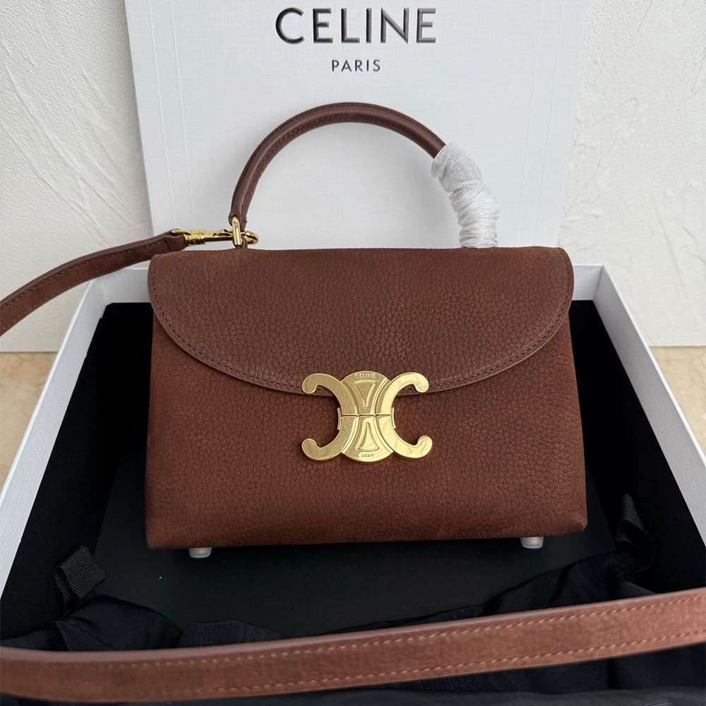 Ce1i*e MEDIUM NINO BAG IN GRAINED NUBUCK CALFSKIN(HIGH-END GRADE)
