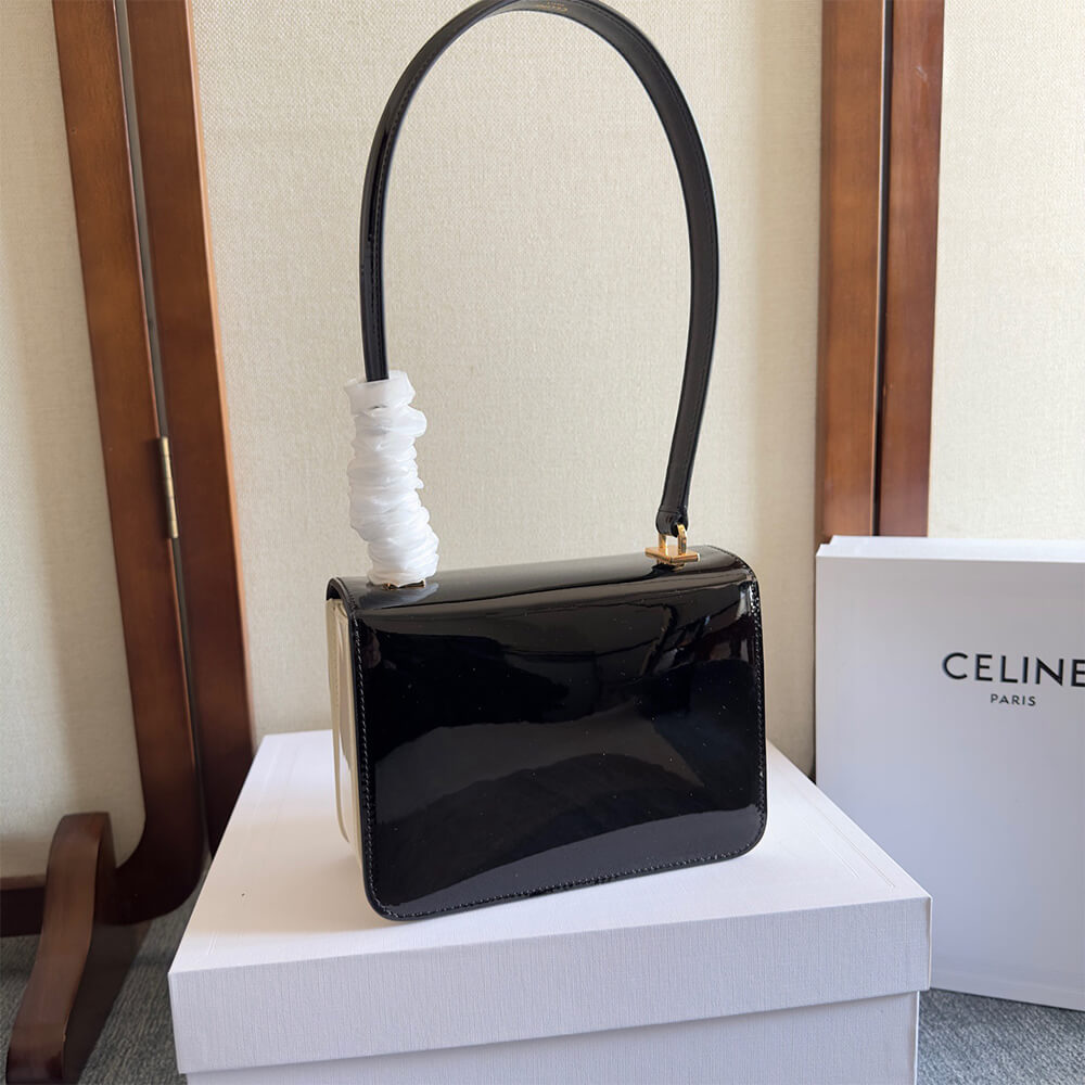 Ce1i*e TEEN GARANCE bag in BICOLOUR PATENT CALFSKIN(HIGH-END GRADE)