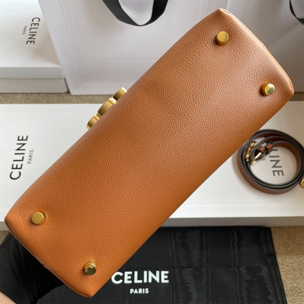 Ce1i*e MEDIUM NINO BAG IN S*pPLE GRAINED CALFSKIN(HIGH-END GRADE)