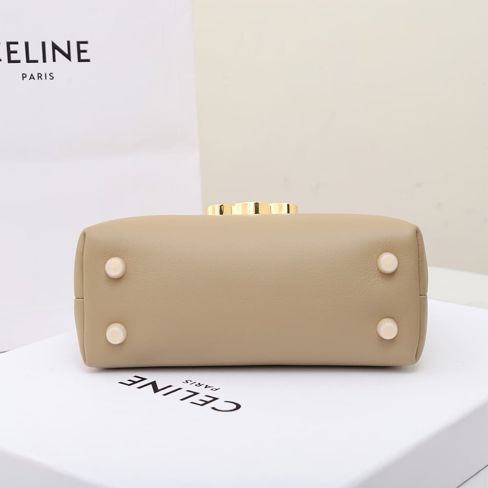 Ce1i*e TEEN NINO BAG IN S*pPLE GRAINED CALFSKIN(HIGH-END GRADE)