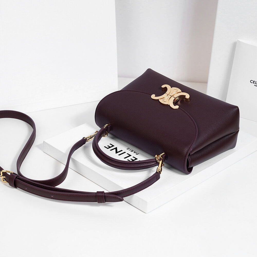 Ce1i*e TEEN NINO BAG IN S*pPLE GRAINED CALFSKIN(HIGH-END GRADE)