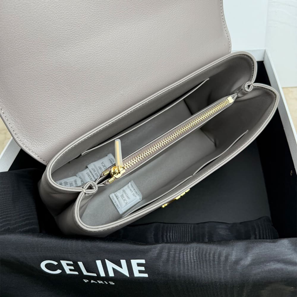 Ce1i*e MEDIUM NINO BAG IN S*pPLE GRAINED CALFSKIN(HIGH-END GRADE)