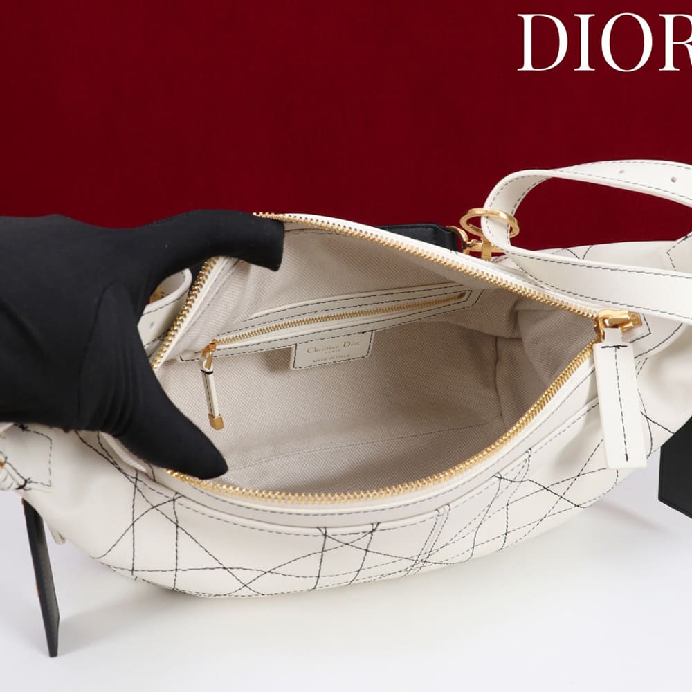 D10r Small D-Journey Bag in Two-Tone Calfskin(HIGH-END GRADE)