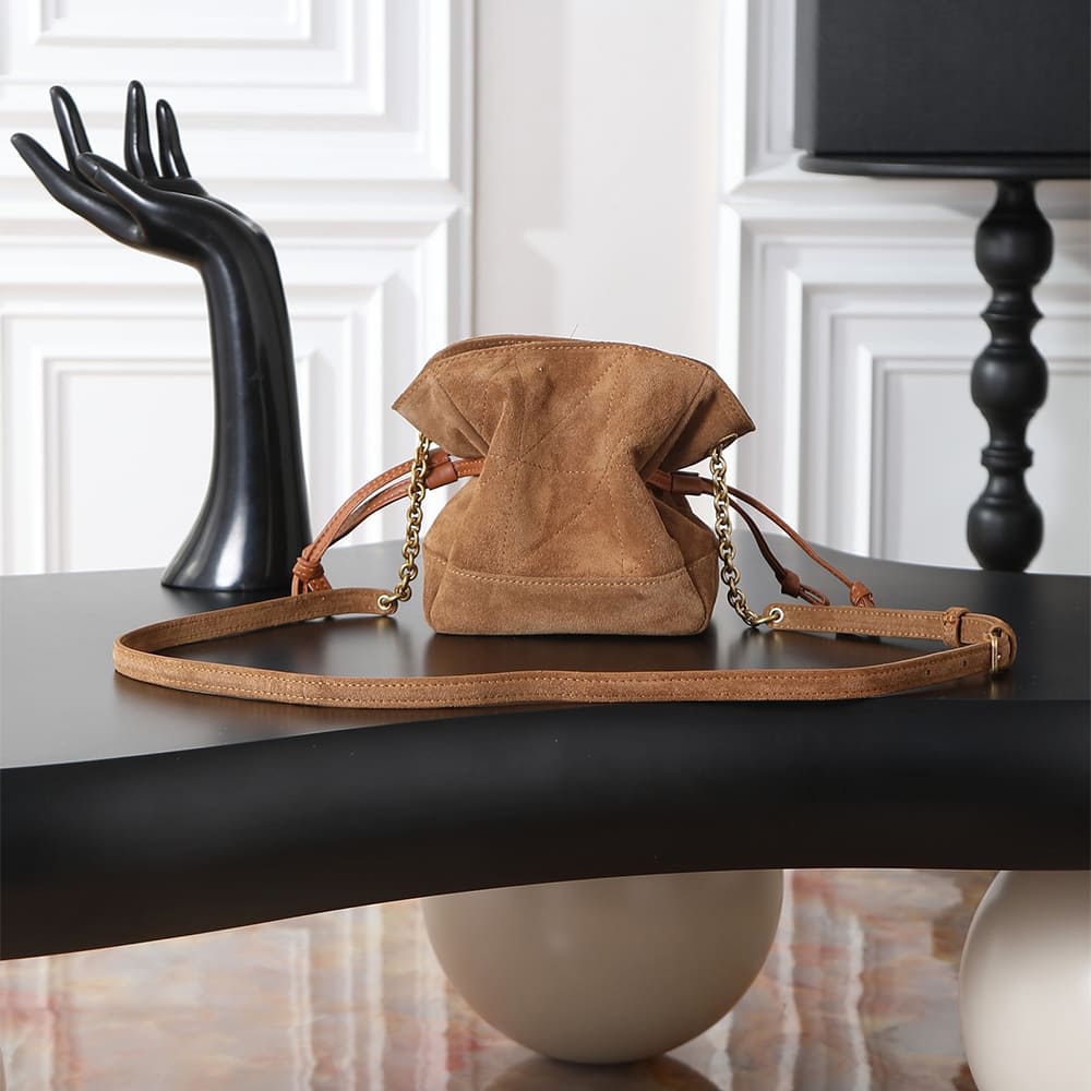 Y51 JAMIE mini shoulder pouch in suede