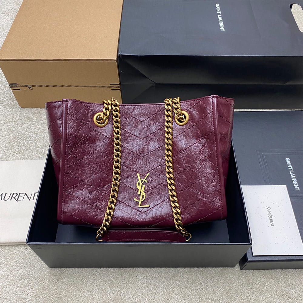 Y51 NIKI small shopping in vintage leather(HIGH-END GRADE)