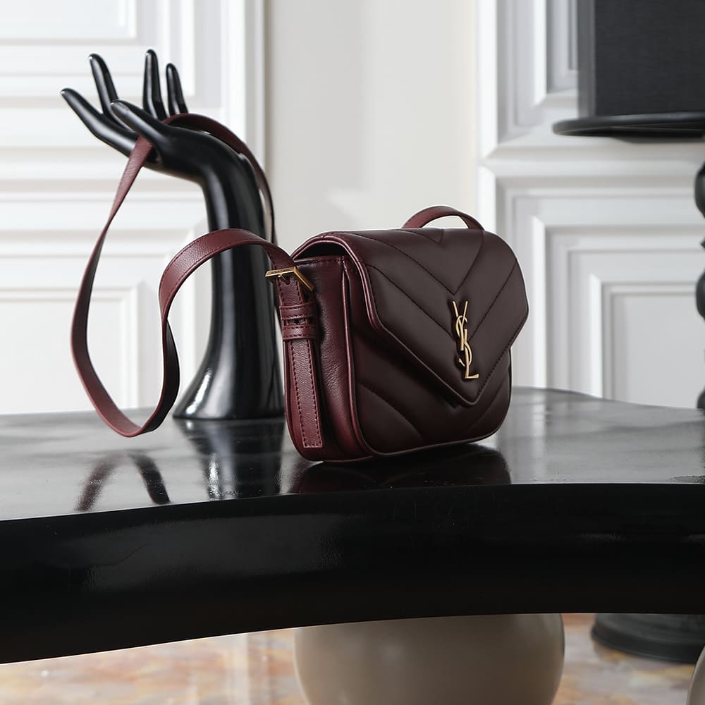 Y51 LOULOU toy crossbody in MATELASSE lambskin